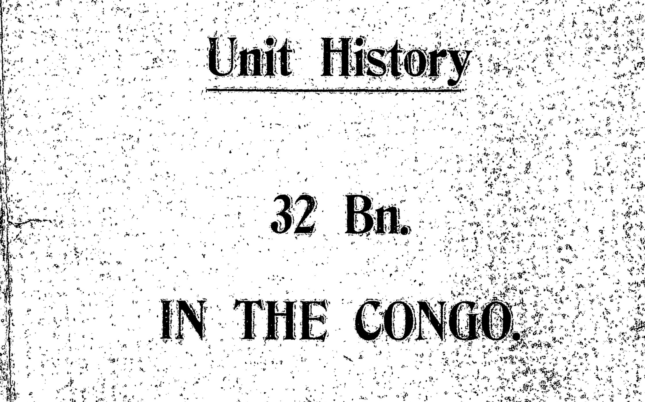 32 Inf Bn Congo