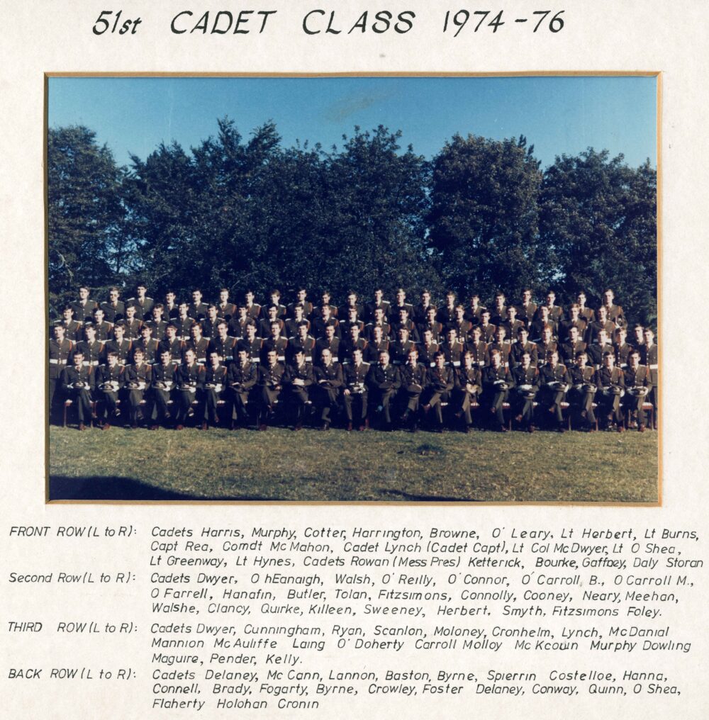 IE MA MCCS 51st Cadet class 1974 76