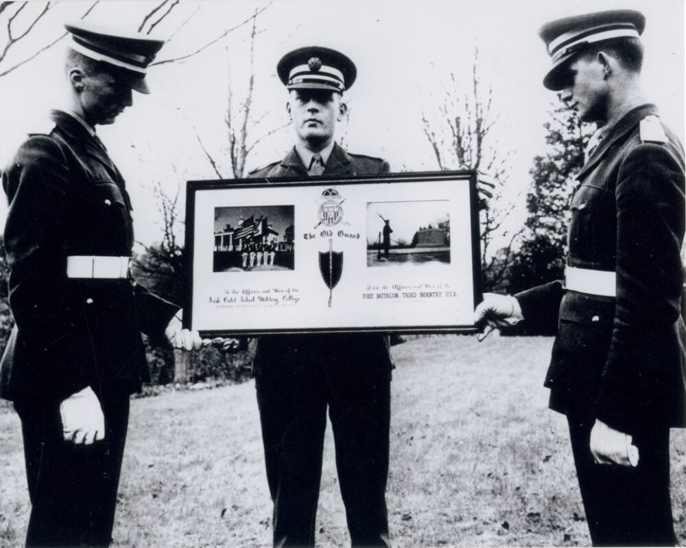 Presentation to Cadets by their hosts at Fort Meyer, Arlington